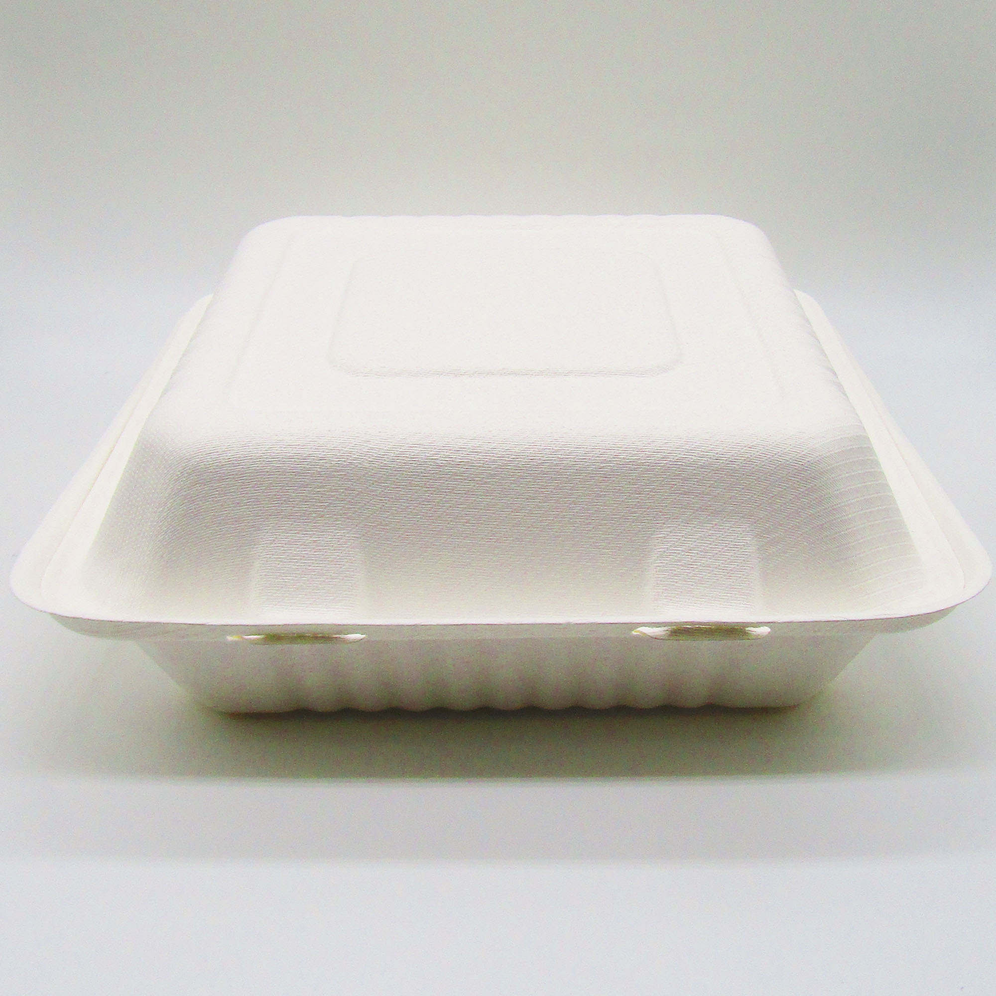 CONTENEDORES COMPOSTABLE - Cuadrado 9”C/3 Compartimiento(cod.777828)(2x100) - K22