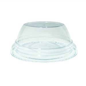 Tapa DOMO PLANA Translucida PET 98.5mm (50 UNIDADES) - G39